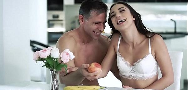  Latina beauty Anastasia Brokelyn has breakfast with a dick
